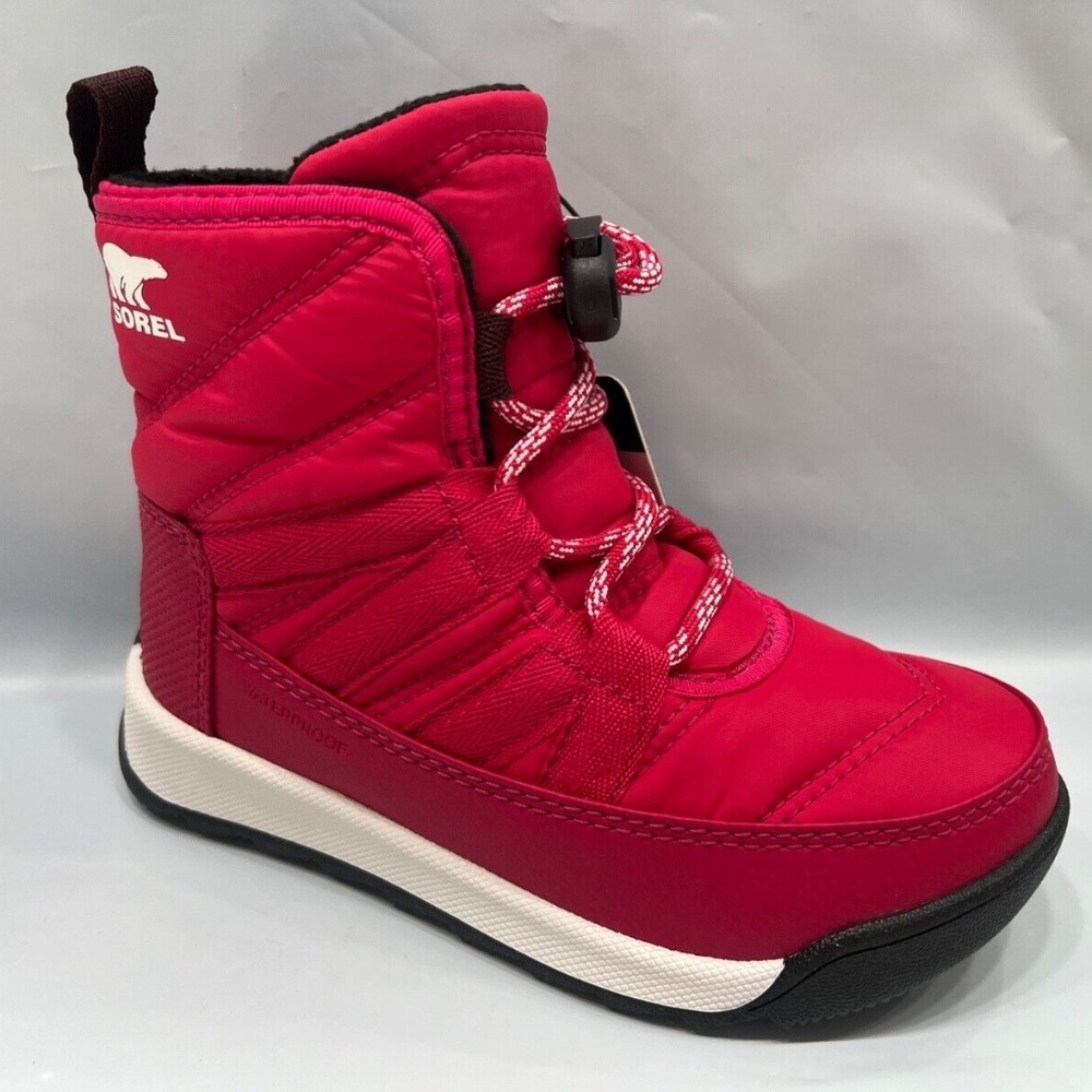 New Sorel Whitney II Short WaterProof Insulated Boot Youth Size Bootie Fuchsia